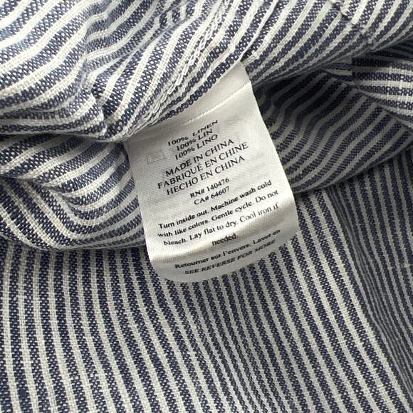 Faherty Blue Mini Stripe Isha Dress XL - Picture 10 of 13
